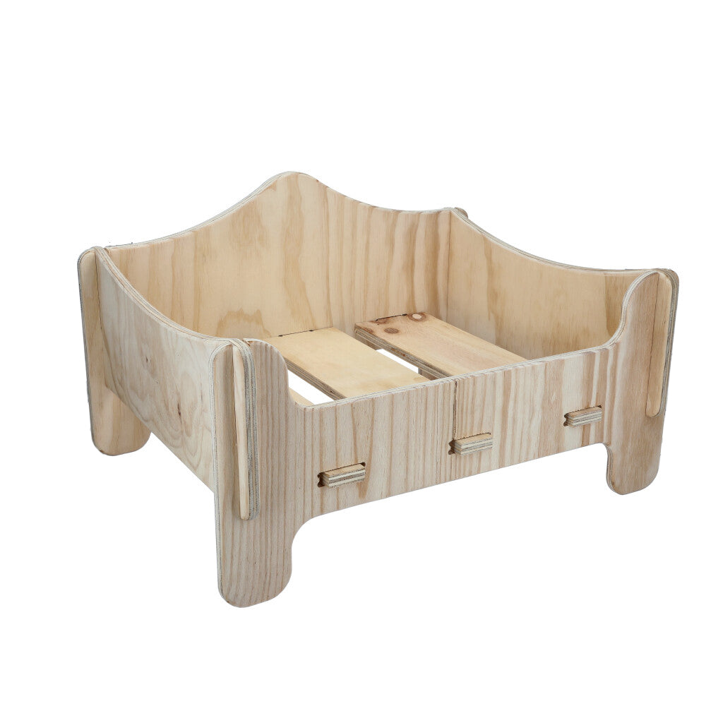 CAMA DE MADERA CUNCÚNA TONOS LILA