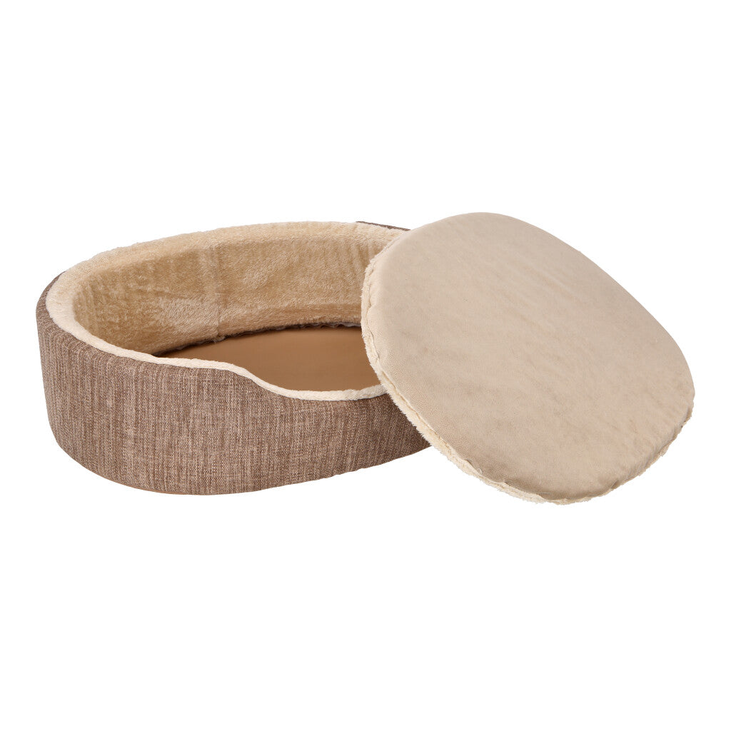 CAMA PARA MASCOTAS YORK ARENA,CORDERITO,BEIGE