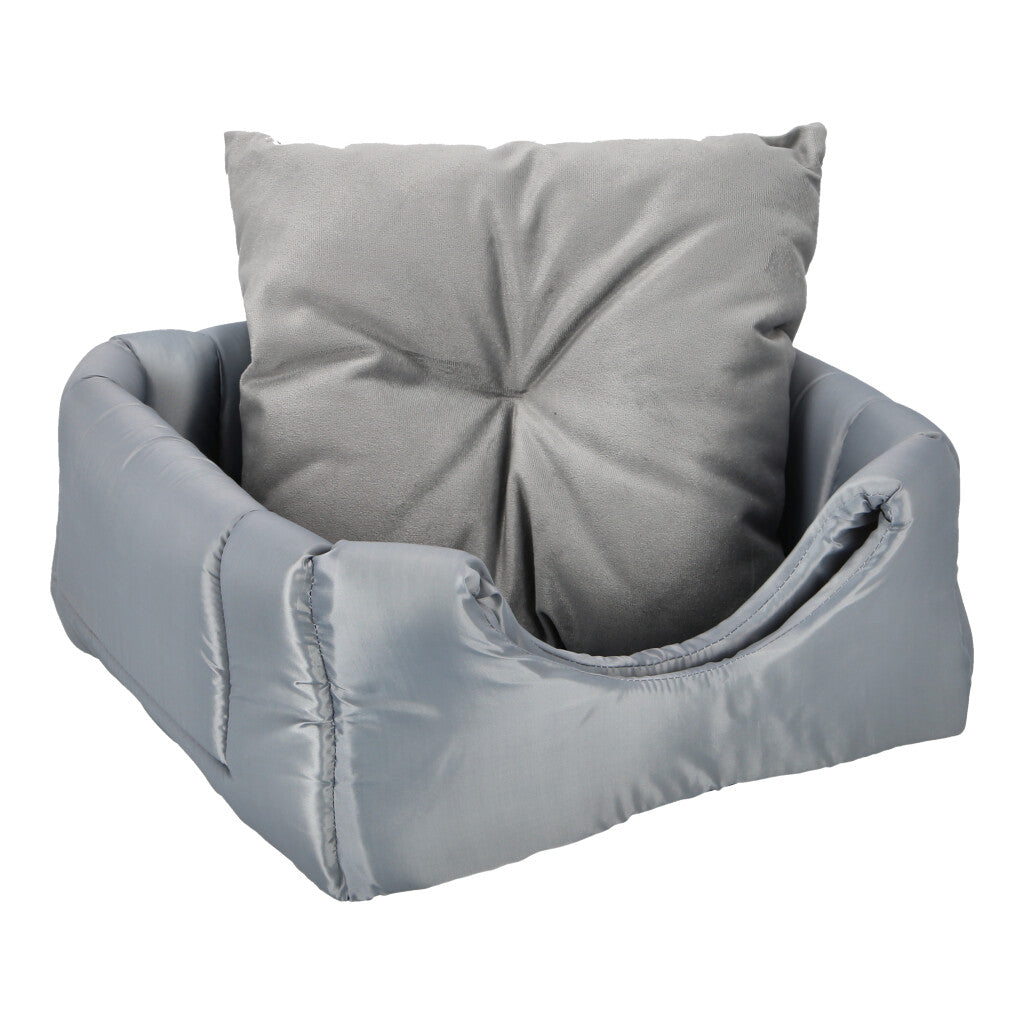 CAMA PARA MASCOTAS TIPO IGLU MARENGO,CORDERITO GRIS