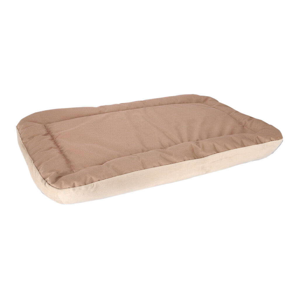 COLCHÓN XL PARA MASCOTAS FELPA BEIGE, CORDERITO BEIGE