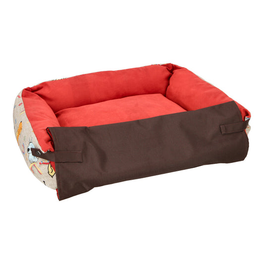 CAMA PARA MASCOTA KING SOFT TELA DISEÑO ESTAMPADA