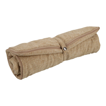 SACO DE DORMIR PARA MASCOTAS MOSTAZA, CORDERITO BEIGE